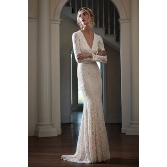 BHLDN Wedding Dress Size 2 - Picture 4 of 4